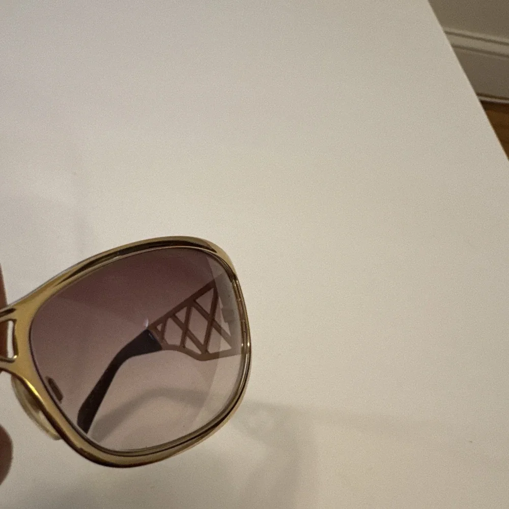 Chanel Polarized Sunglasses Woman Gold Vintage